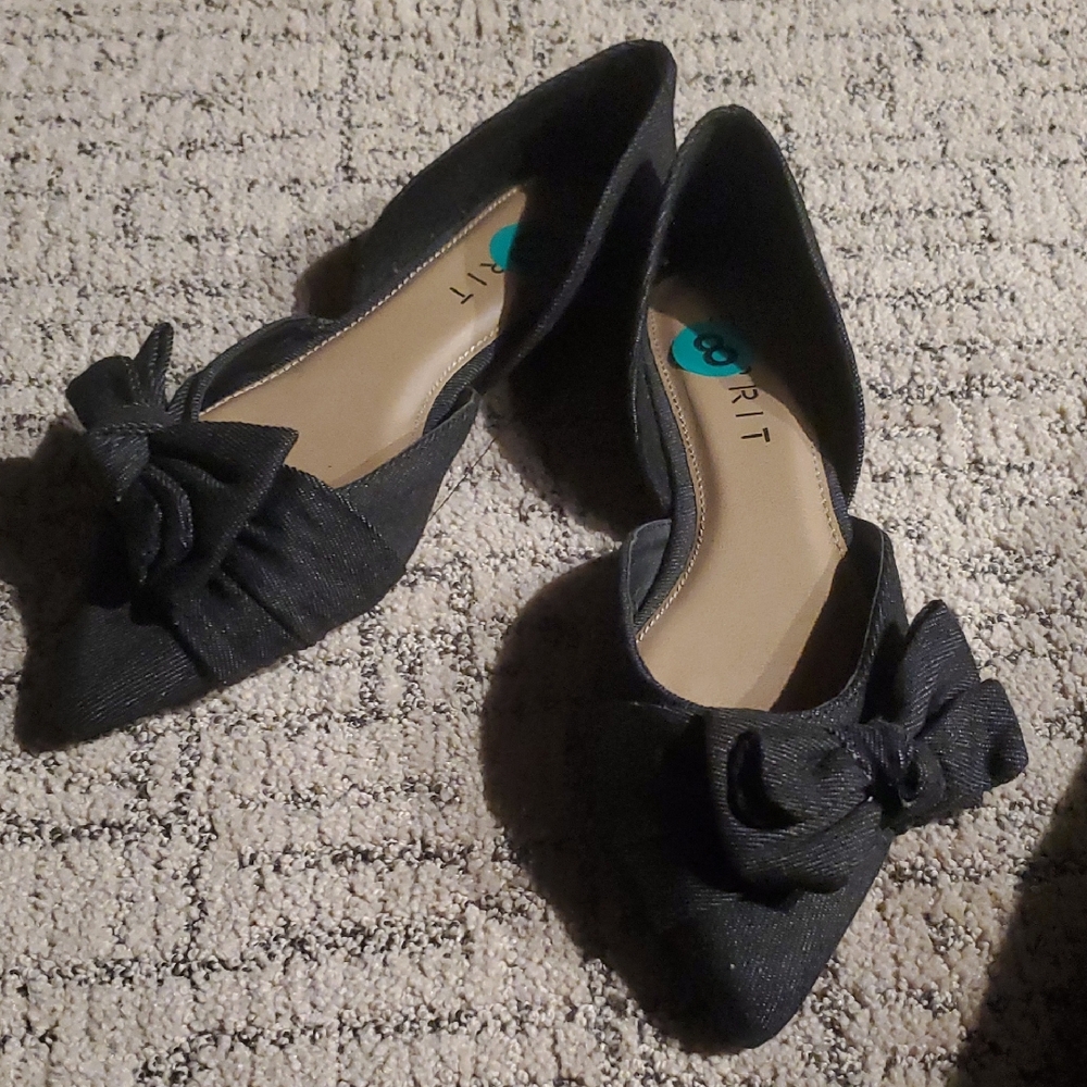 Esprit Black Bow Detail Flats